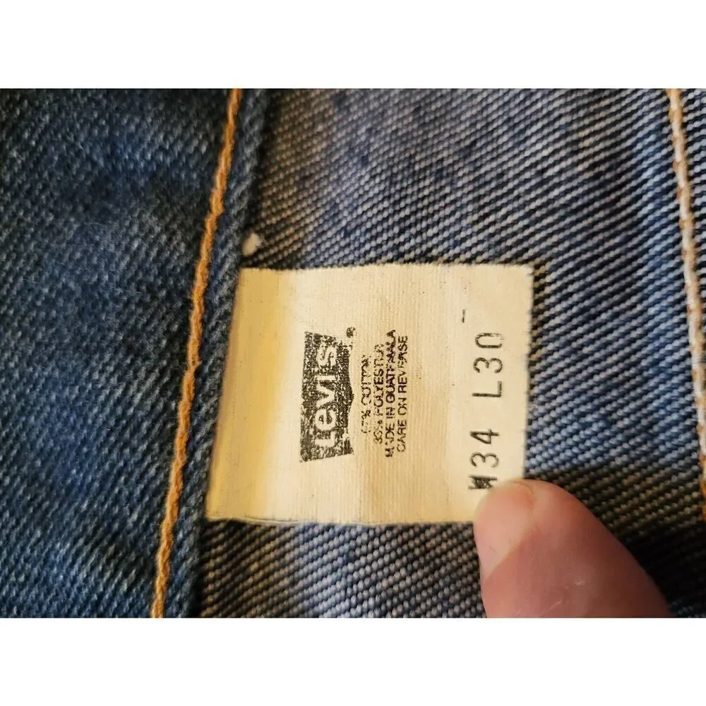 Levi's Jeans Men's 34 Blue 517 Black Tab Bootcut Y2K 2001 Western Cowboy